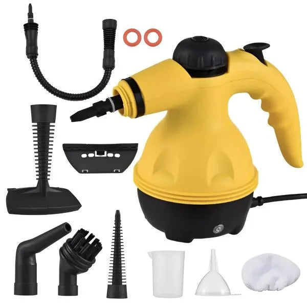 Compact Handheld Steam Cleaner with Accessory Set