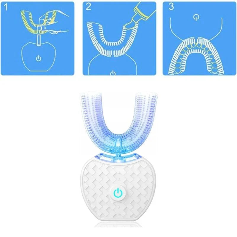 Sonic Electric Toothbrush with Timer and Pressure Sensor