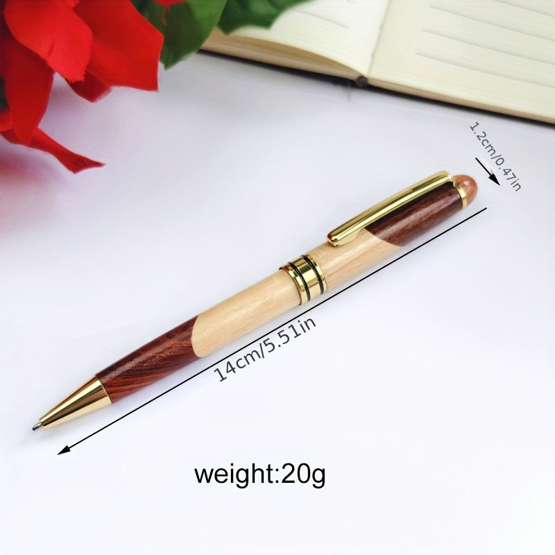 Wooden Ballpoint Pen Gift Set with Box and Refills
