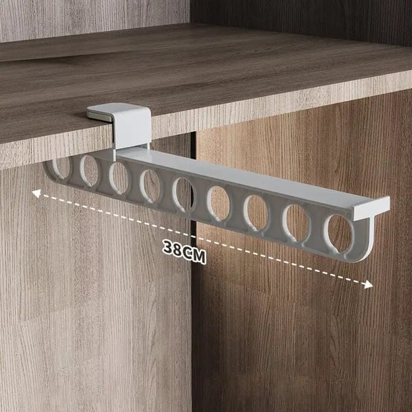 Extendable Wardrobe Rail, Double Hanging Space