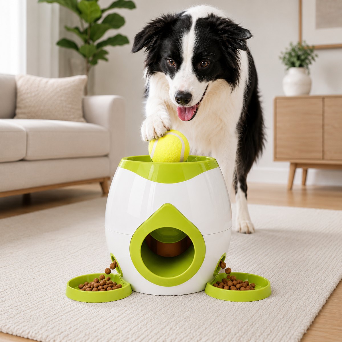 Dog Puzzle Feeder, Interactive Slow Feeder Treat Toy