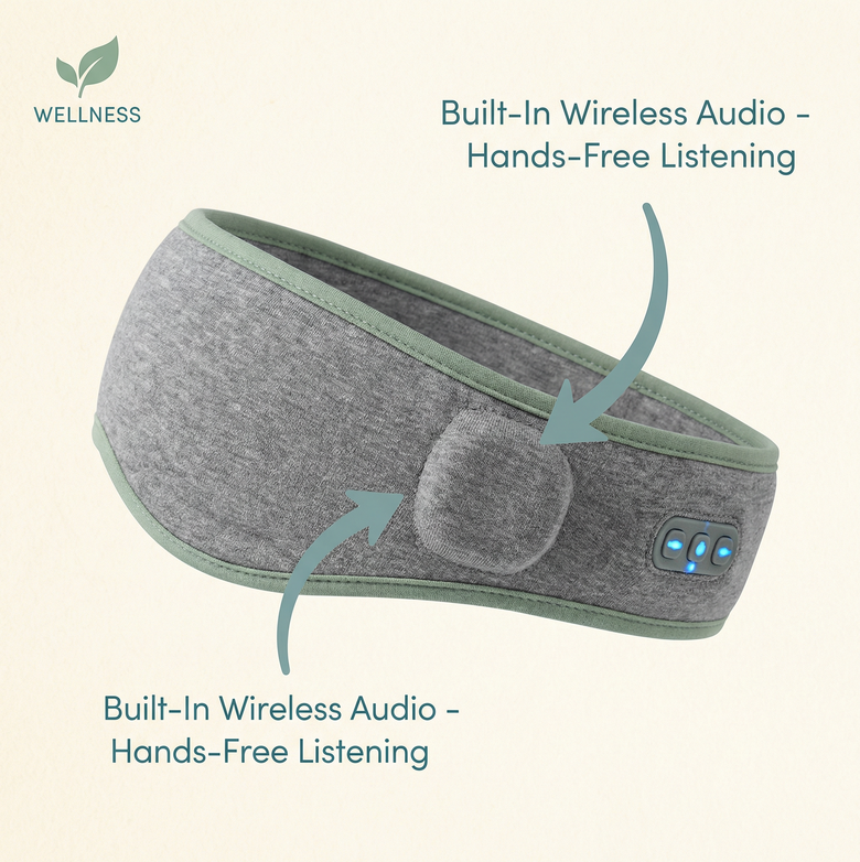 Bluetooth Sleep Headband with Built-In Speakers