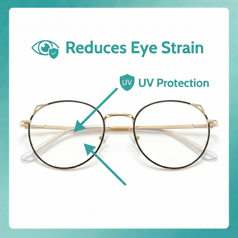 Blue Light Glasses, Six Frame Styles