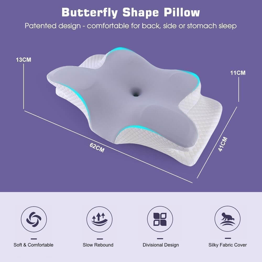 Contoured Butterfly Pillow