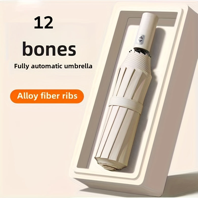 Automatic Folding Umbrella with 12-Rib Frame