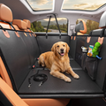 Dog Car Seat Cover with Back-Seat Extender and Side Panels