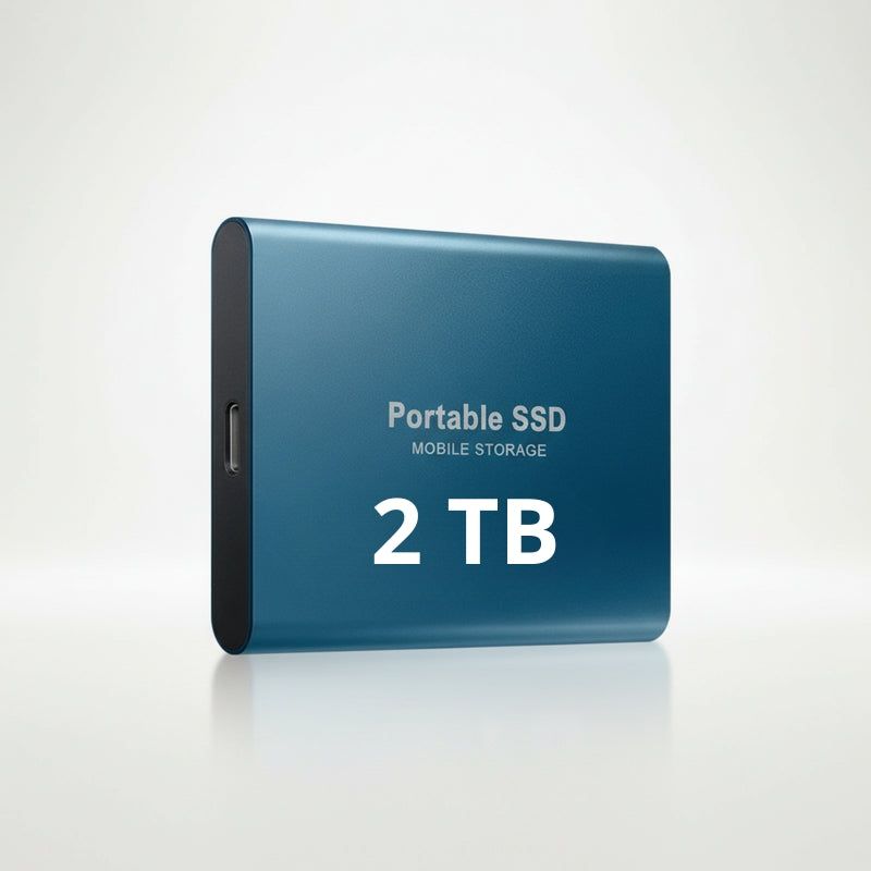 Portable 2TB External SSD for Digital Storage