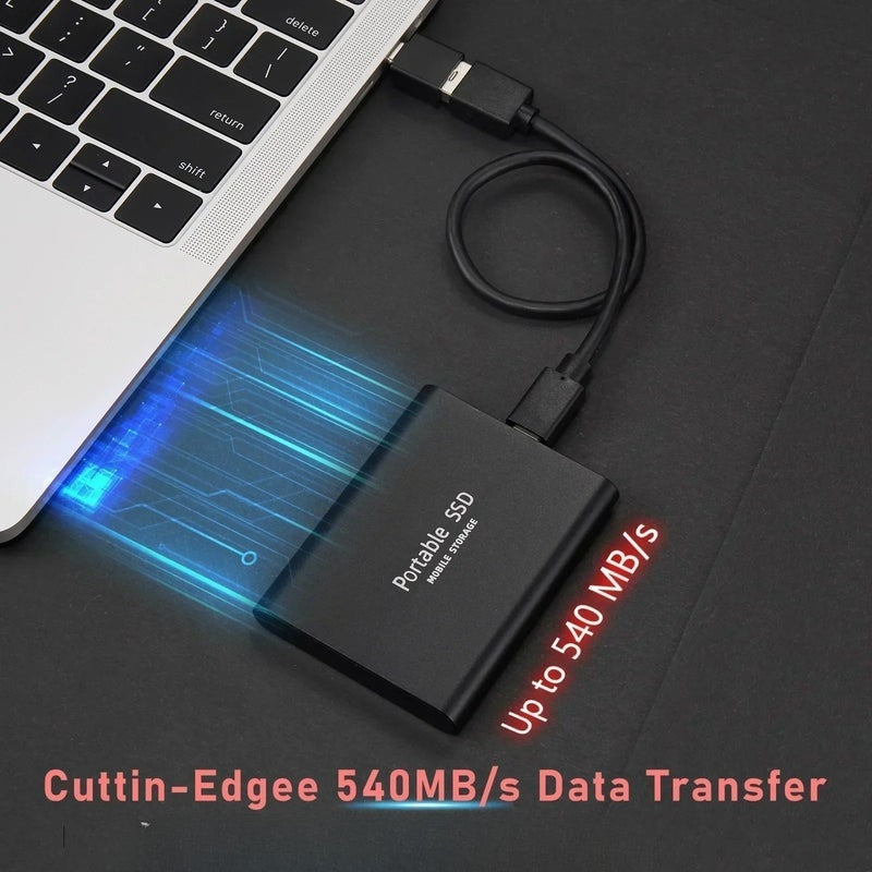 Portable 2TB External SSD for Digital Storage