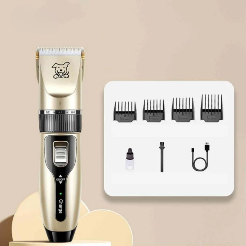 Cordless Rechargeable Pet Hair Clipper Set with Guide Combs