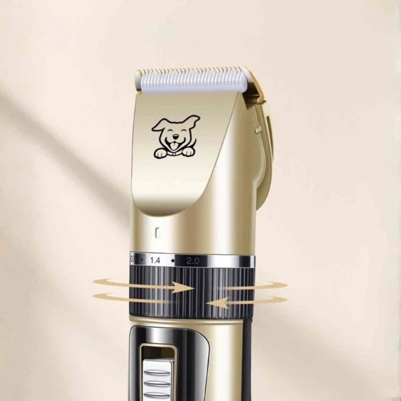 Cordless Rechargeable Pet Hair Clipper Set with Guide Combs