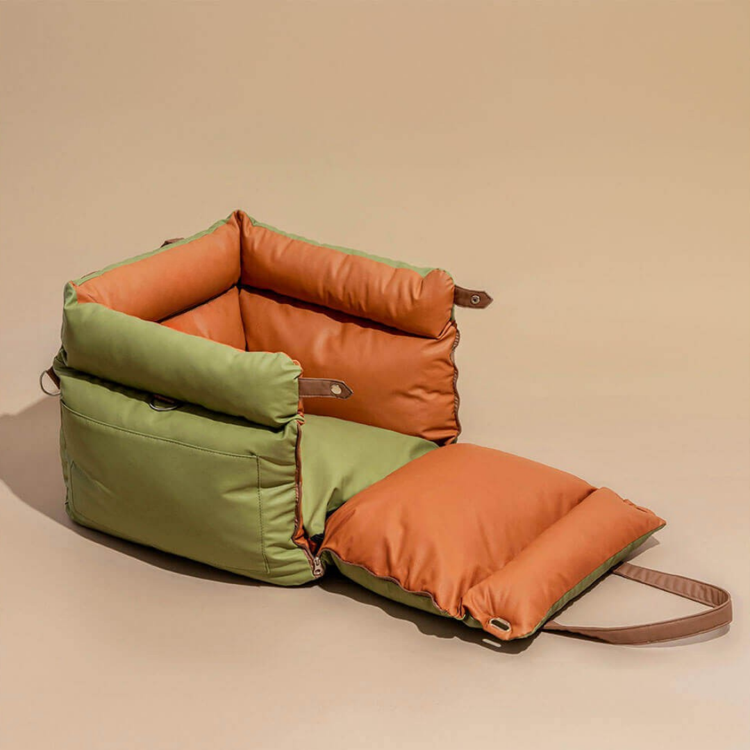Portable Pet Carrier Bed with Shoulder Strap and Pockets