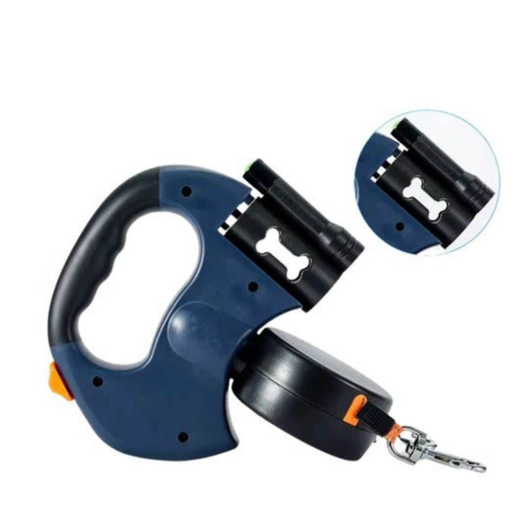 Retractable Double Dog Leash with Dual-Line Controls
