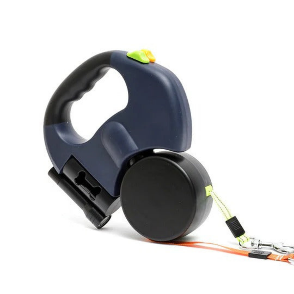 Retractable Double Dog Leash with Dual-Line Controls