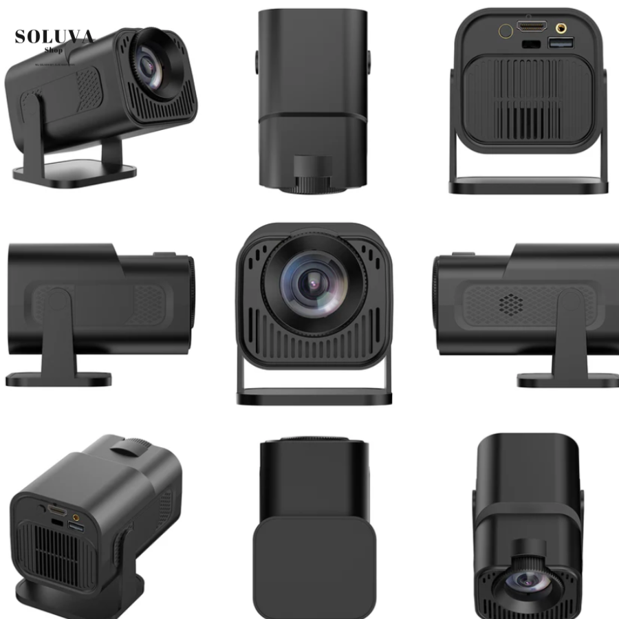 Smart HD Projector with WiFi, Bluetooth and Adjustable Stand