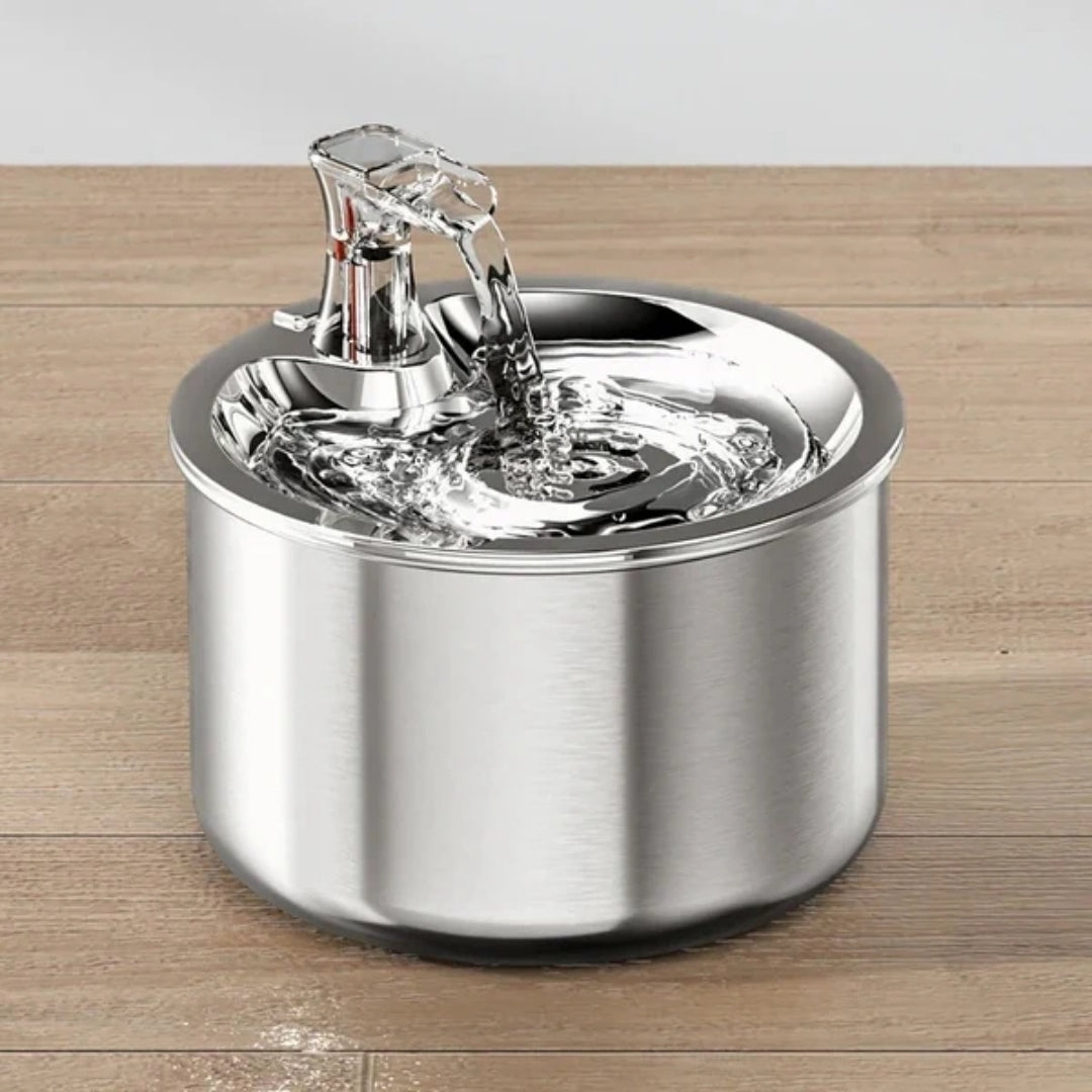 Stainless Steel Cat Water Fountain with Motion Sensor