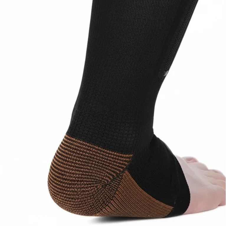 Compression Socks with Zip, Open Toe Support Socks