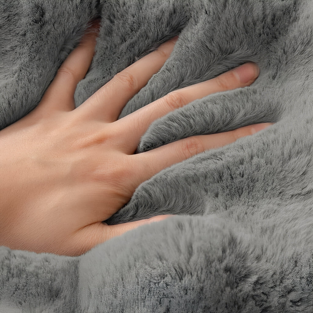 CuddleLock Plush Grid Sofa Cover