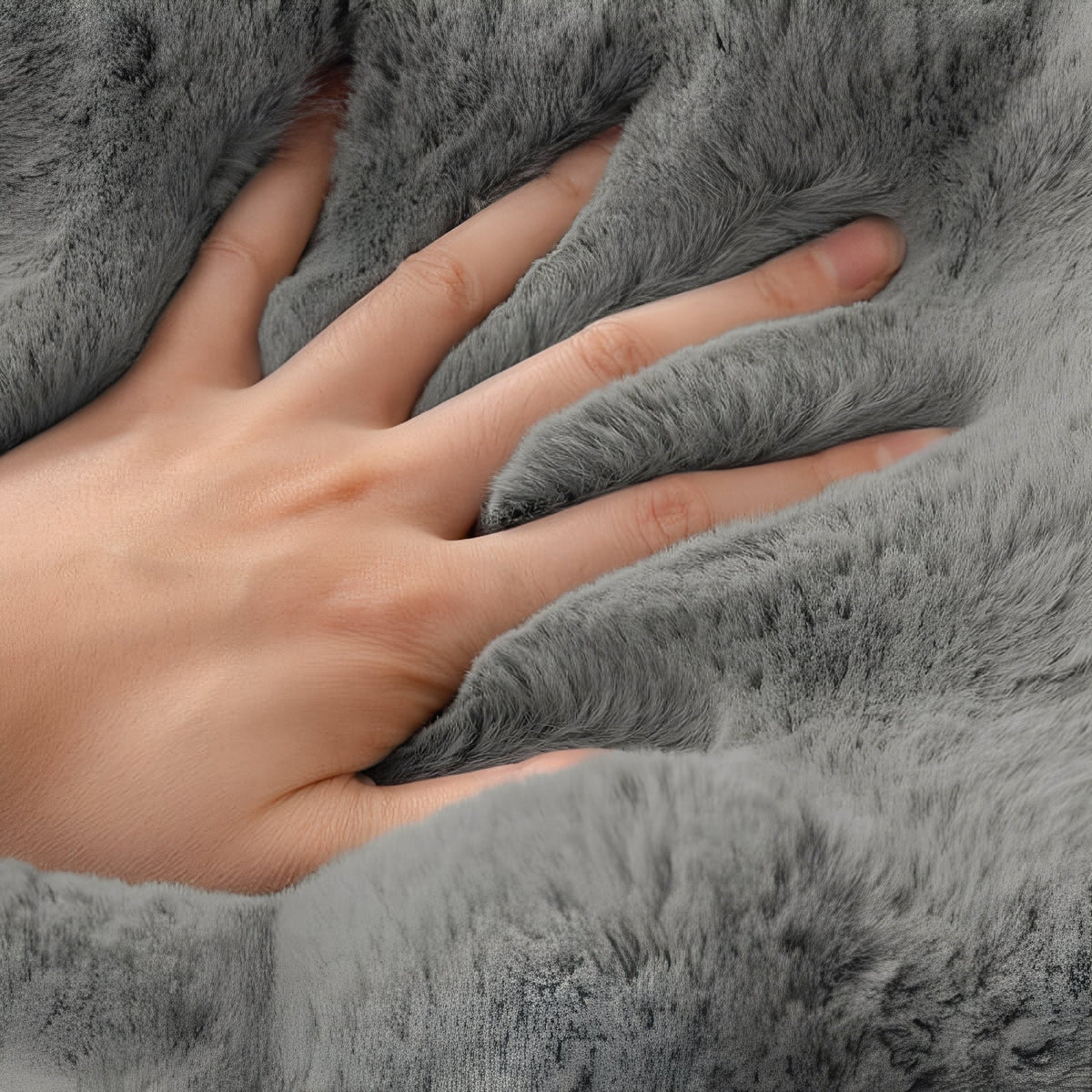 CuddleLock Plush Grid Sofa Cover