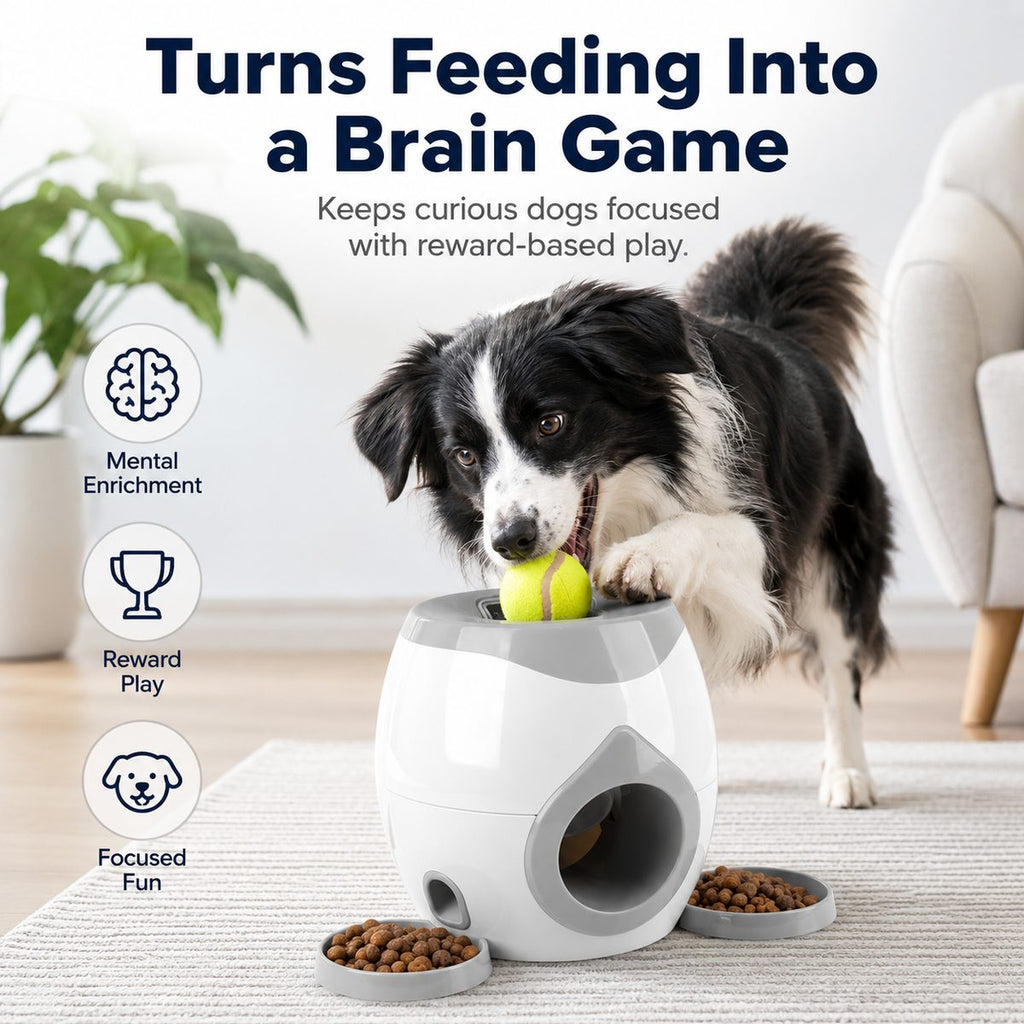 Dog Puzzle Feeder, Interactive Slow Feeder Treat Toy