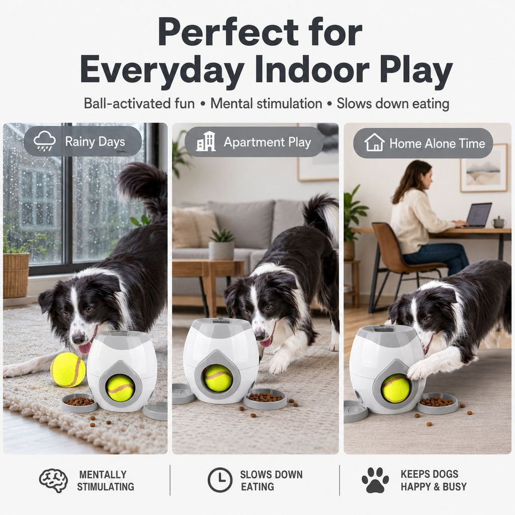 Dog Puzzle Feeder, Interactive Slow Feeder Treat Toy
