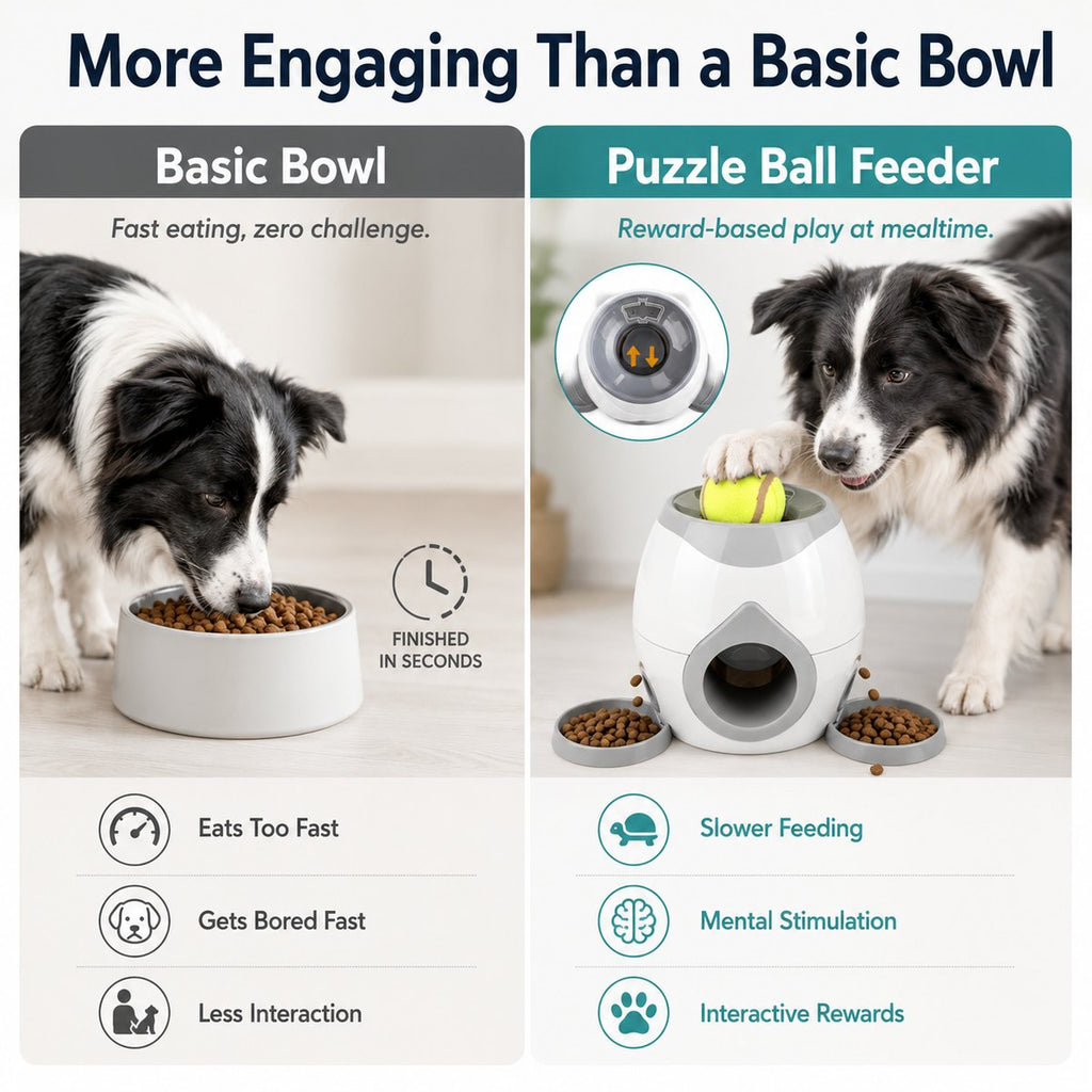 Dog Puzzle Feeder, Interactive Slow Feeder Treat Toy