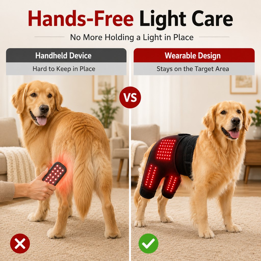Red Light Sleeve for Dogs, Back and Hip Wrap