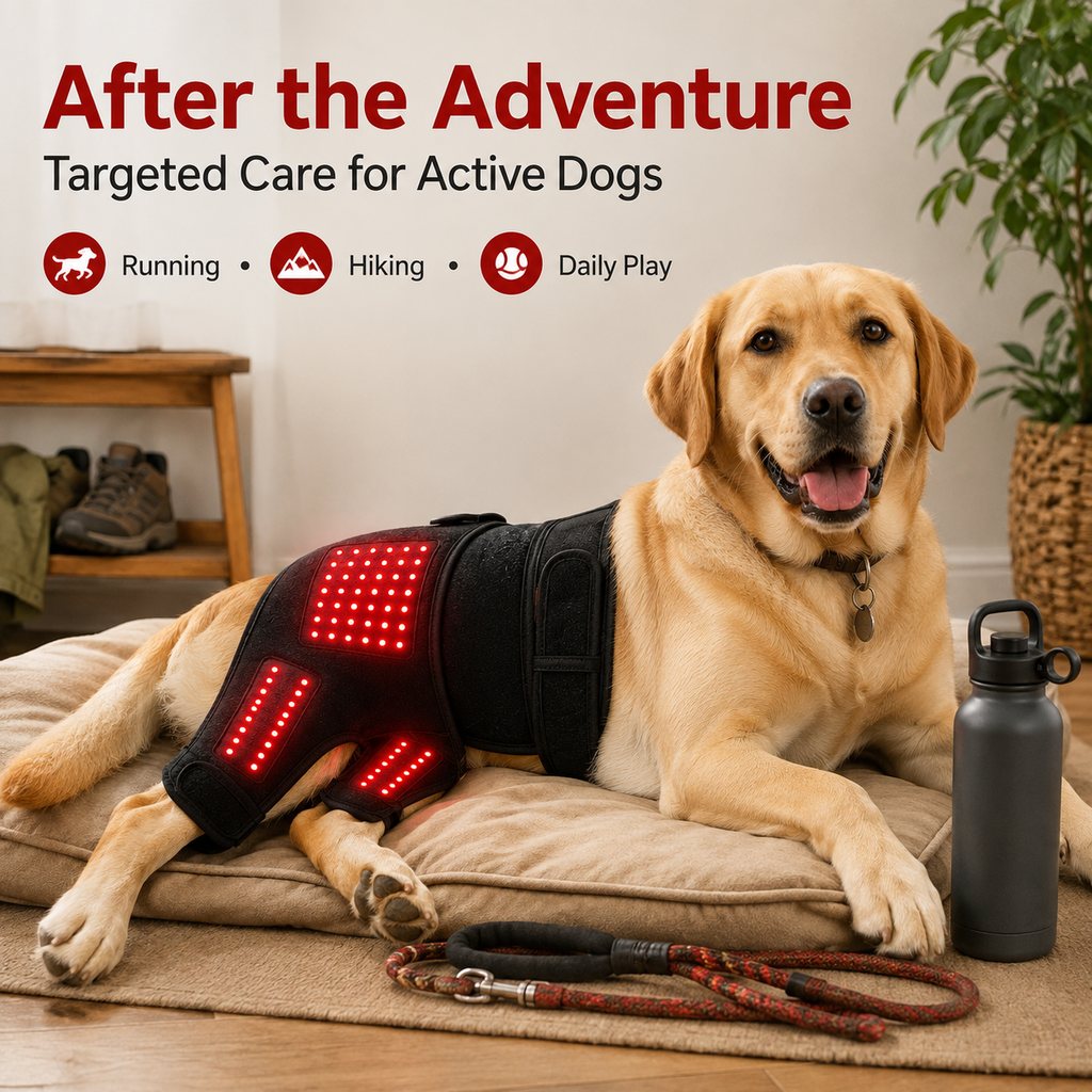 Red Light Sleeve for Dogs, Back and Hip Wrap