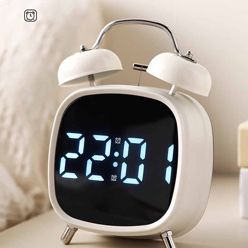 Digital Twin-Bell Alarm Clock with LED Display