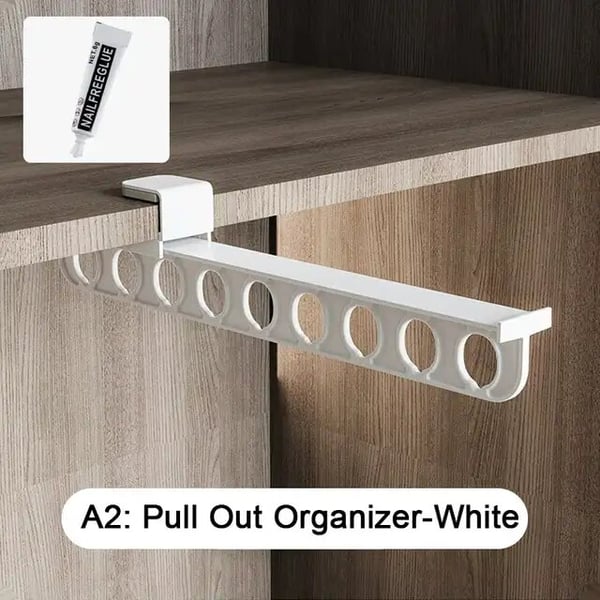 Extendable Wardrobe Rail, Double Hanging Space