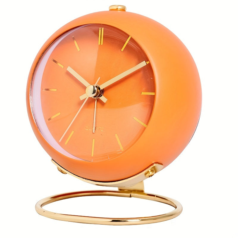 Nordic Desk Clock with Gold-Tone Hands