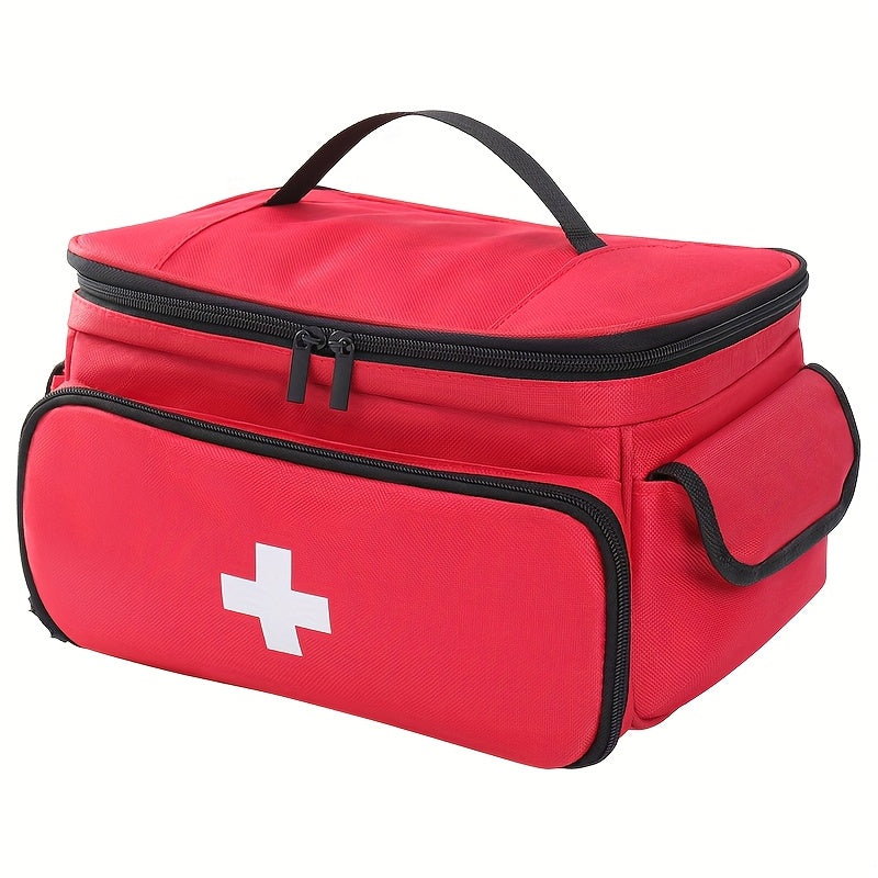 Large First Aid Storage Bag with Multiple Compartments