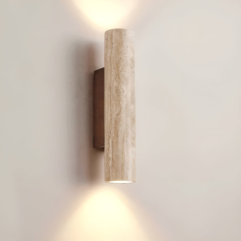 Travertine LED Wall Light with Up and Down Illumination