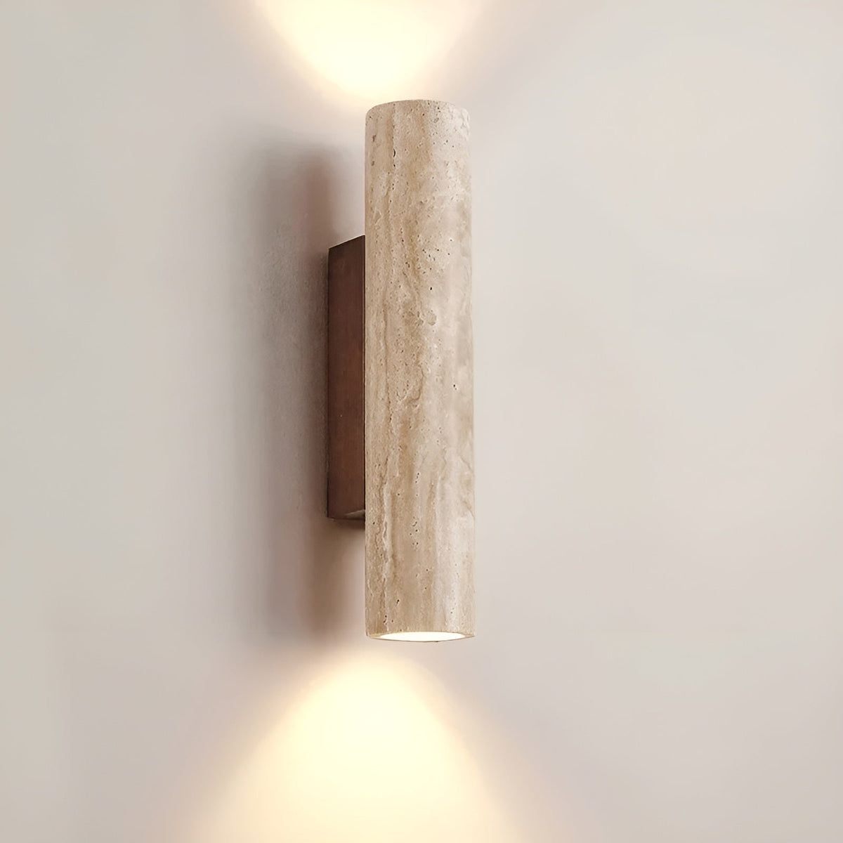 Travertine LED Wall Light with Up and Down Illumination