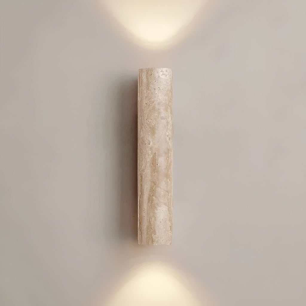 Travertine LED Wall Light with Up and Down Illumination