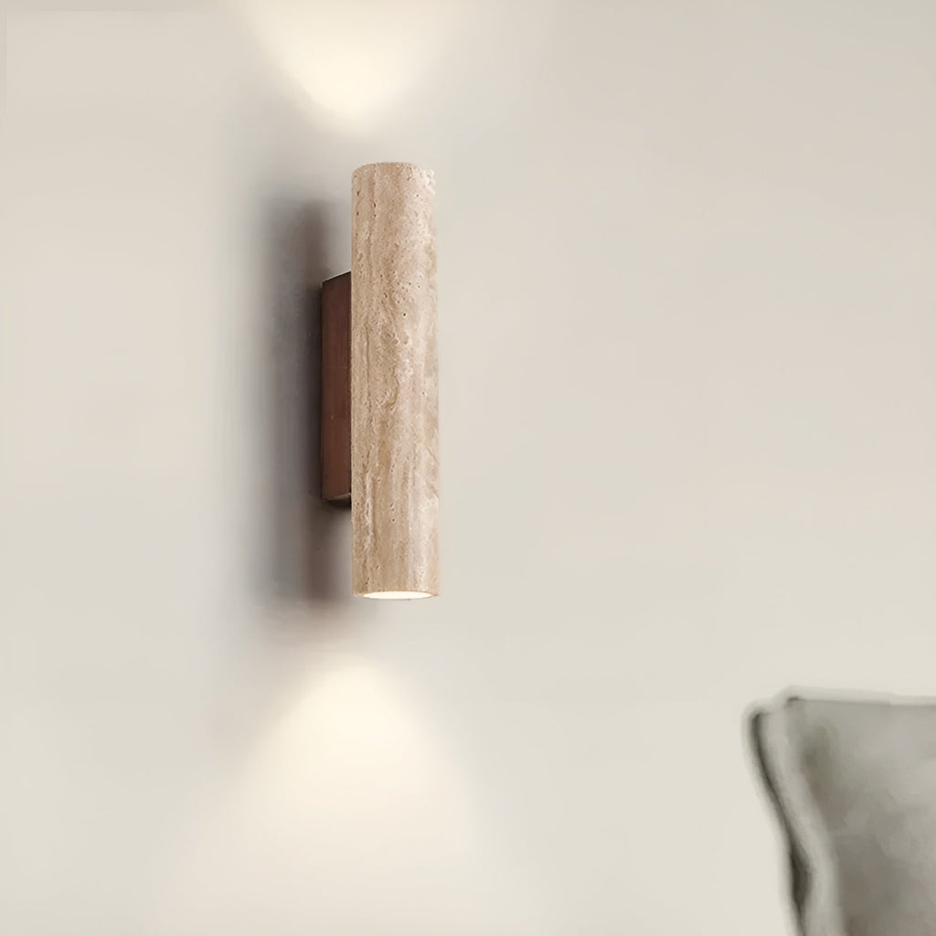 Travertine LED Wall Light with Up and Down Illumination
