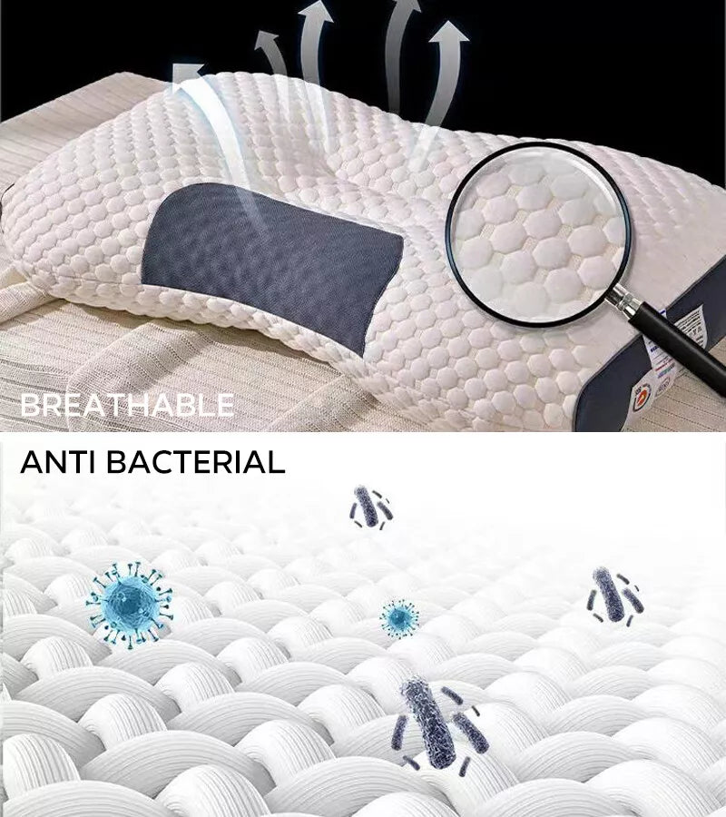 Ergonomic Memory Foam Pillow, Single or Pair