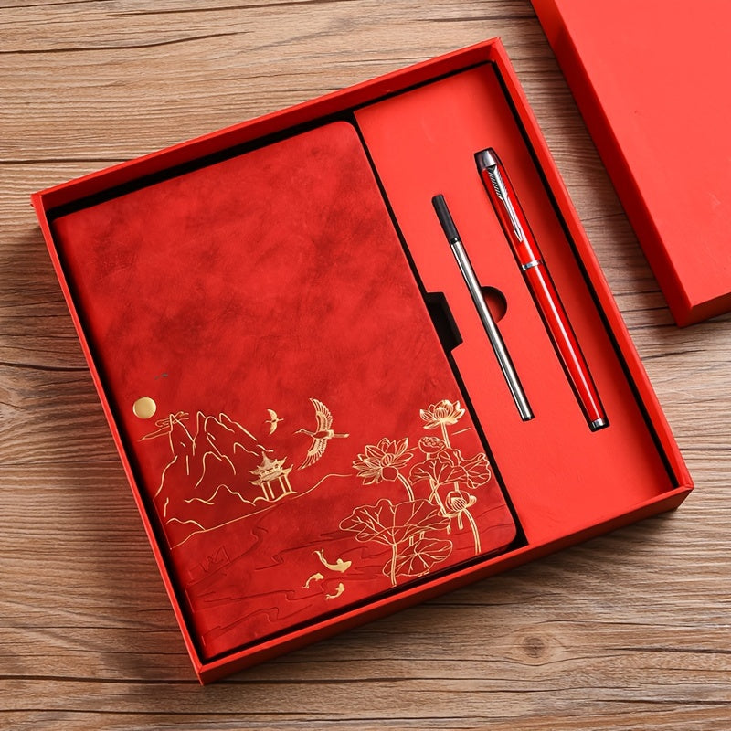 A5 Faux Leather Notebook with Gift Box Set Option
