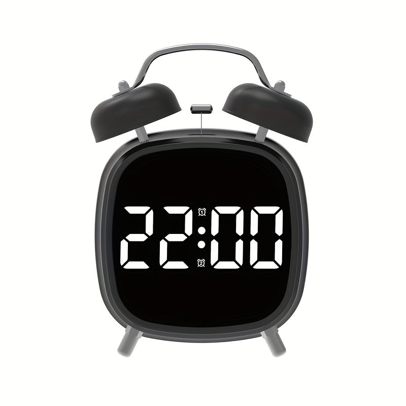 Digital Twin-Bell Alarm Clock with LED Display