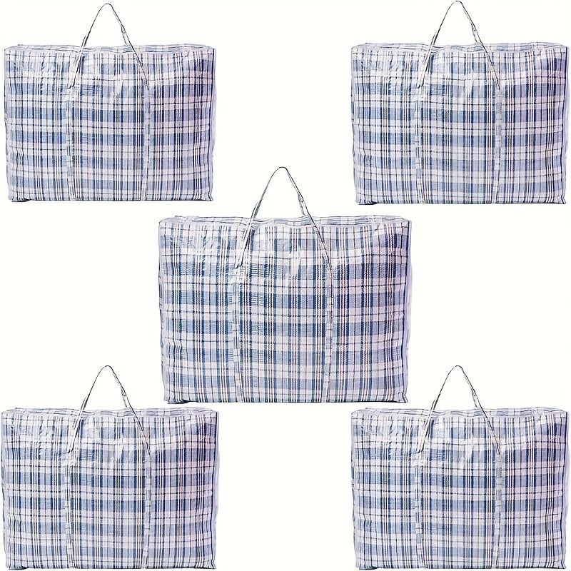 Set of 5 Extra-Large Zippered Storage Bags