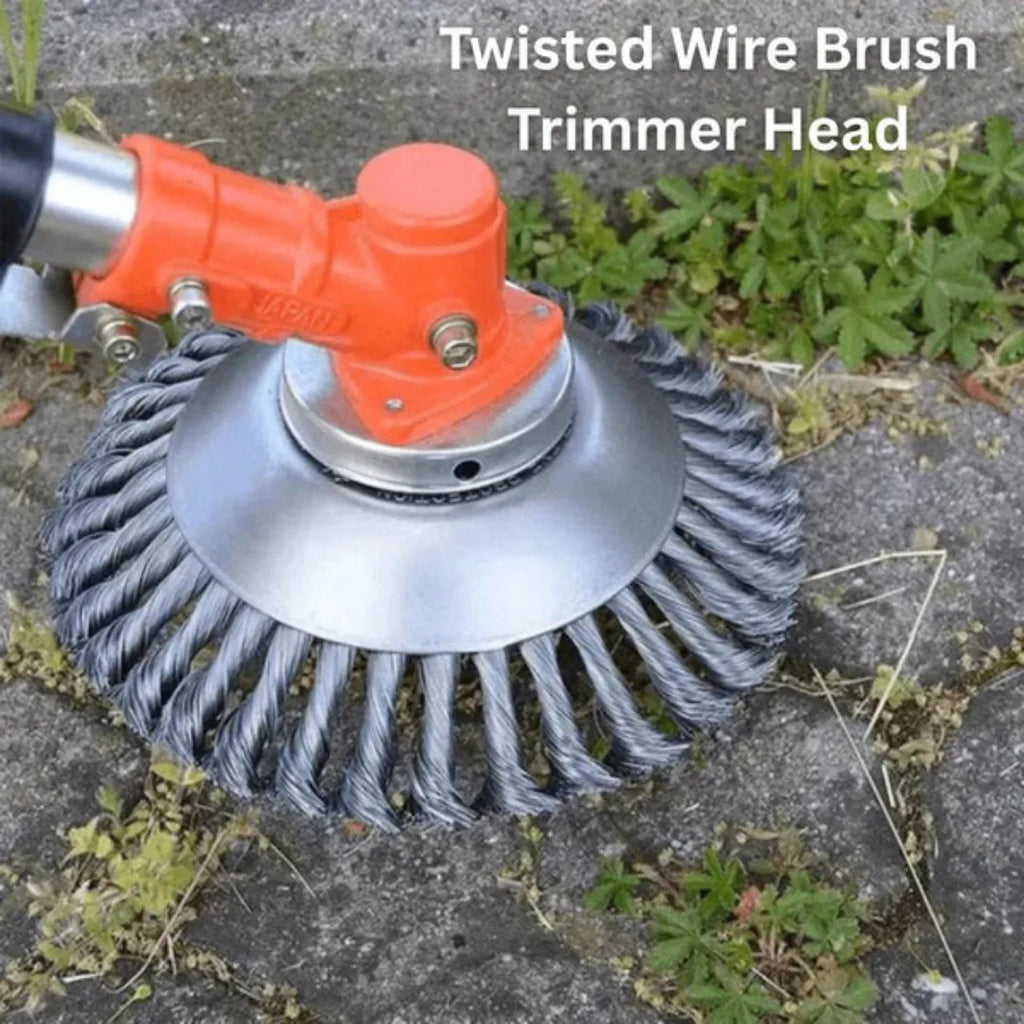 360° Steel Wire Brush Cutter Attachment for Weed Removal