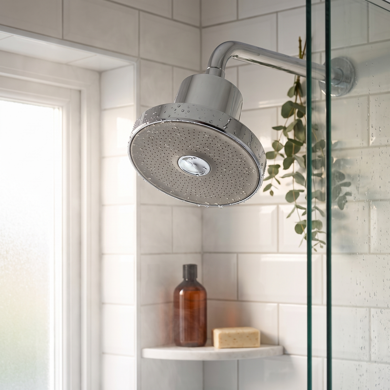 Filtered Rainfall Shower Head 6 Inch for Hard Water