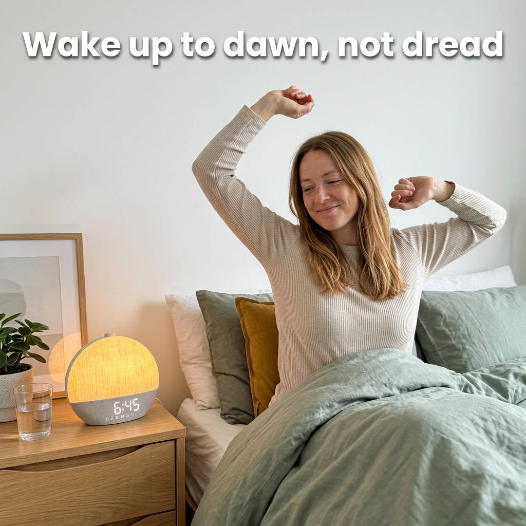 Sunrise Alarm Clock and Wake-Up Light, Linen Finish