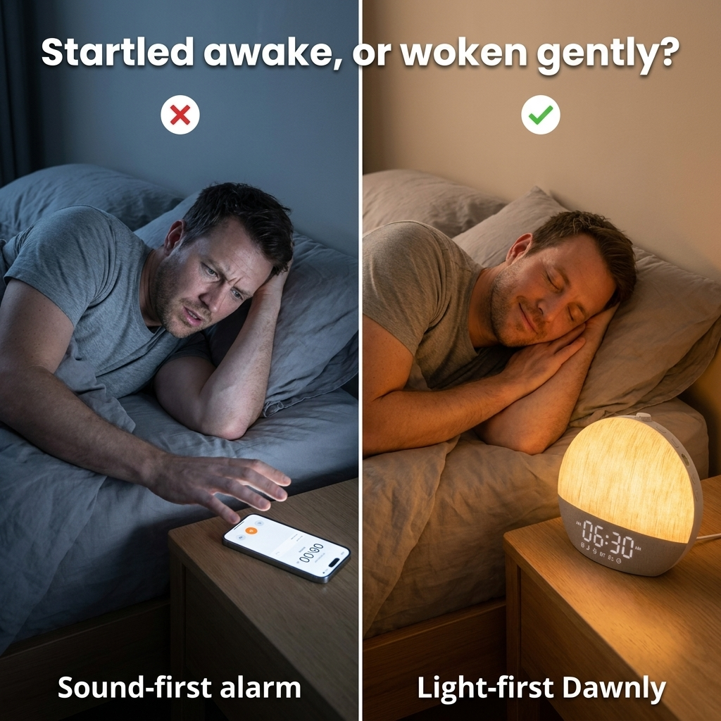Sunrise Alarm Clock and Wake-Up Light, Linen Finish