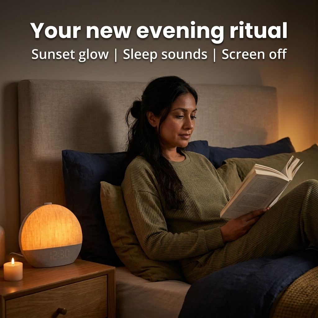 Sunrise Alarm Clock and Wake-Up Light, Linen Finish