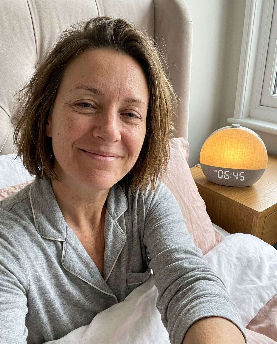 Sunrise Alarm Clock and Wake-Up Light, Linen Finish