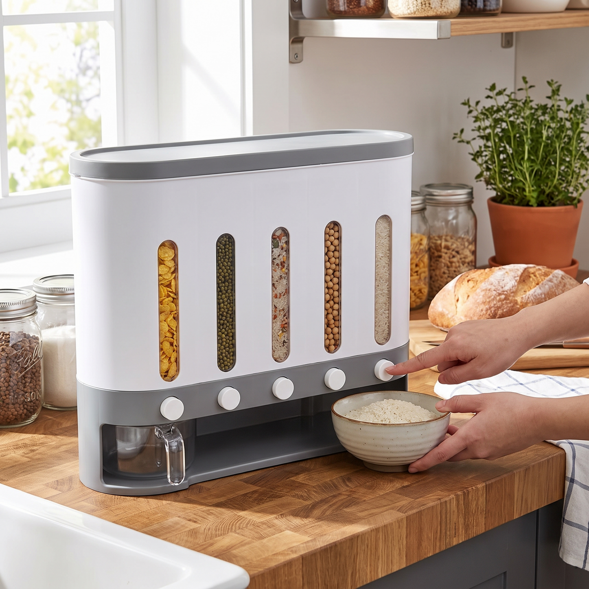 9kg Wall-Mounted Dry Food Dispenser