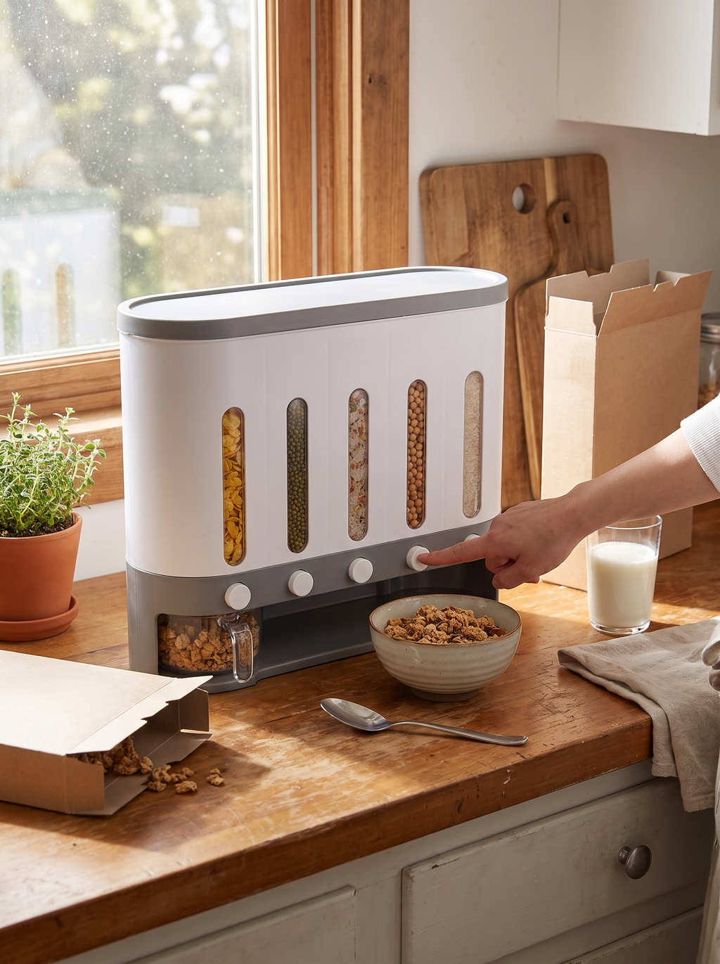 9kg Wall-Mounted Dry Food Dispenser