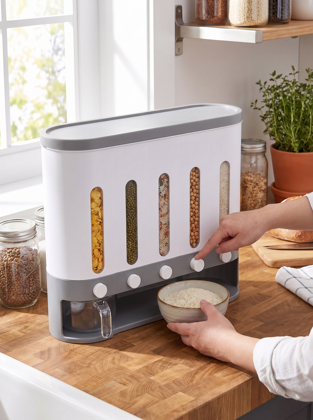 9kg Wall-Mounted Dry Food Dispenser