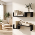 Set of 2 Floating Wall Shelves