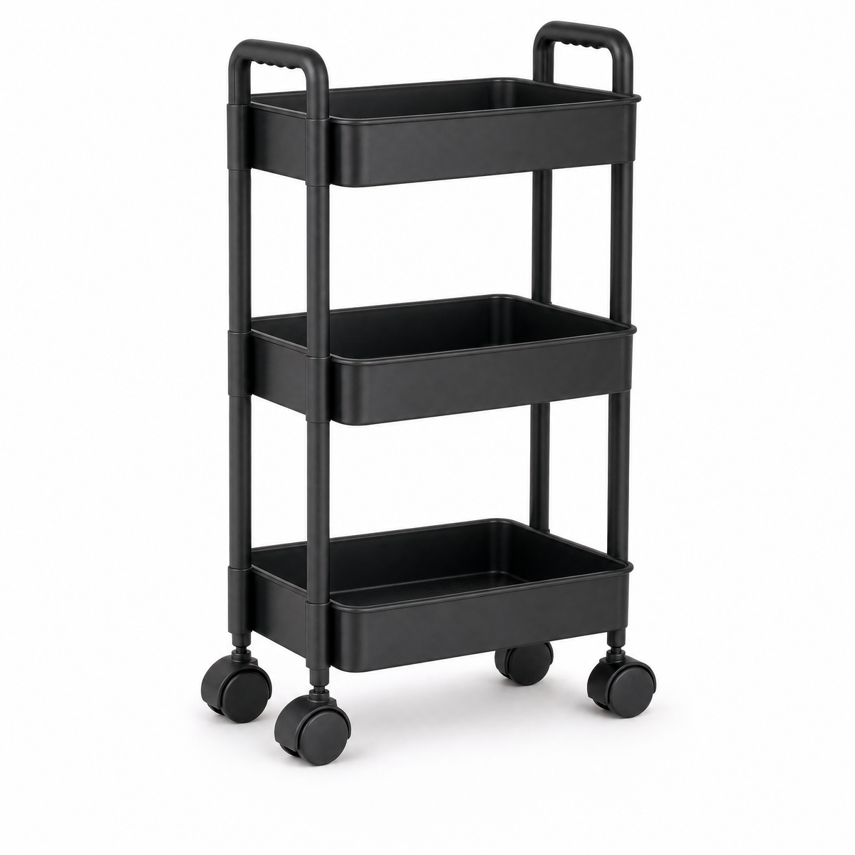Slim 3-Tier Rolling Storage Cart